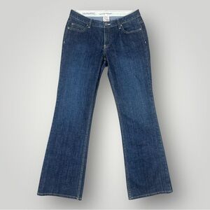 Banana Republic Bootcut Jeans Size 8 Dark Wash Stretch Contoured Fit Y2K